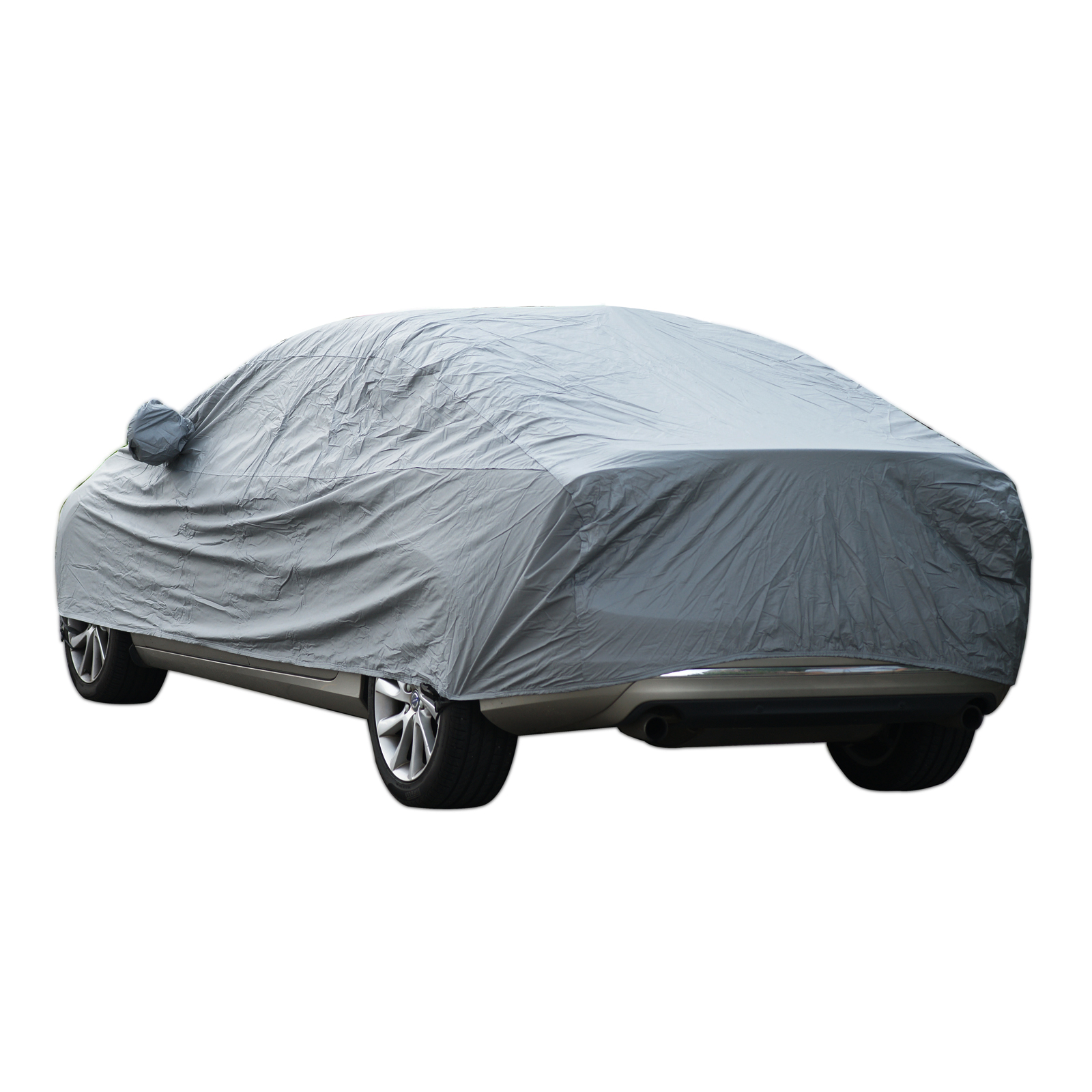 Heavy Duty Waterproof Large L 2 Layer Full Car Cover Breathable Protect