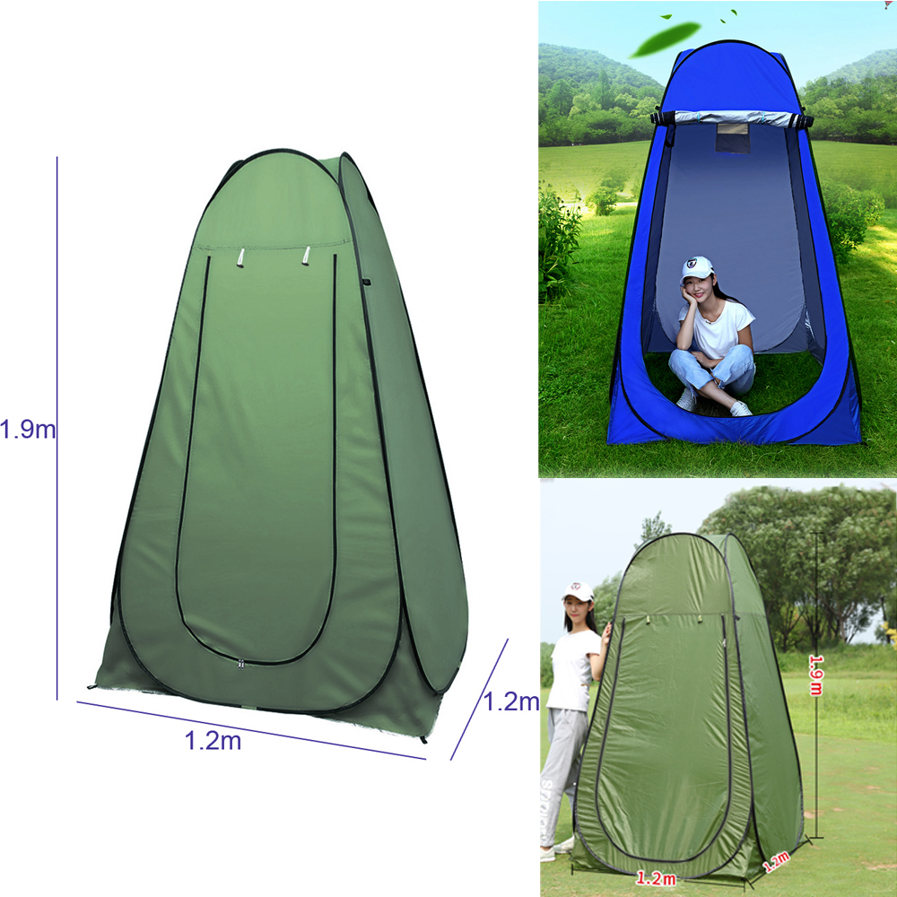 HTYG Tente dintimité extérieur-Tente de Douche de Camping Portable-Tente De Dressing Mobile-Pratique Léger Et Respirant-avec fenêtres sur Le côté et Le Dessus 